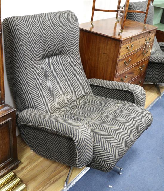 A pair of 1960s armchairs